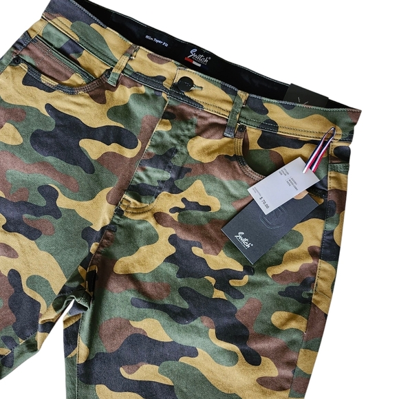 Men’s Switch Remarkable Camo Slim Fit Pants 34x32 NWT - Picture 4 of 11